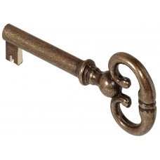 Декоративный ключ с бородкой, бронза,  35 мм
