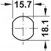 Рычажный замок, цинк, норм.профиль, 1(2-8), 0,8-2,5 мм