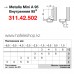 Навес для стекла Metalla Mini A 95 внутренний(уп.250 шт) 311.46.542
