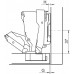 Шарнир мебельный с доводчиком, 165 градусов .48/6 мм сталь, внутренний(уп.50 шт)