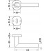 Комплект дверных ручек в комплекте с розетками WC (завертка с индикатором) Hafele 903.93.556 LDH 217
