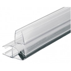 Уплотнитель для стеклянной двери, с магнитом, ПВХ, 90° 2000 мм. 8-10 мм.