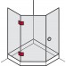 Держатель стекла для соединения двух стекол 8-12 мм 135° латунь графитовый -черный