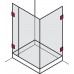 Держатель стекла 8-12 мм, прямой, латунь, хром, полированный 