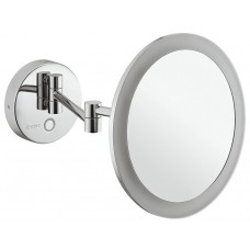 Косметическое зеркало, латунь, хром.полированная, настенный держатель 120 x 28,5 мм, зеркало 216 мм,