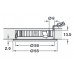 Спот.Врезной,потолочный светильник,12V/3,8 W, холодный белый 4000 К, Häfele Loox LED 2025, алюминий