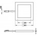 Спот.Светильник  накладной LED 12 V/2,5W,теплый белый 3000 K,серебристый IP20, 65x65х6мм