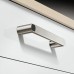 Мебельная ручка, цвет никель мат с белой вставкой  218X32MM H-L-Z-1370