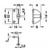 Адаптер для складных раздвижных дверей цинковое литьё для толщины фасада 20 мм 