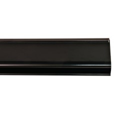 Профильная ручка-планка, алюминий,2500 мм, цвет глянец - черный 126,36,310