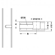 Корпус MINIFIX 15/16 мм цинковое литье, без покрытия(уп.2000 шт)