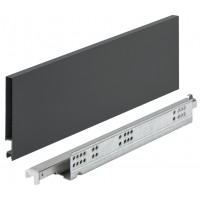 Комплект выдвижных ящиков Matrix Box Slim A 30 кг 128 х 400 мм с доводчиком антрацит